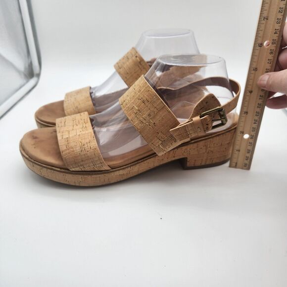 Gentle Souls By Kenneth Cole Women’s 11 M Beige Talia Sandals Ankle Strap Heels - Picture 3 of 8